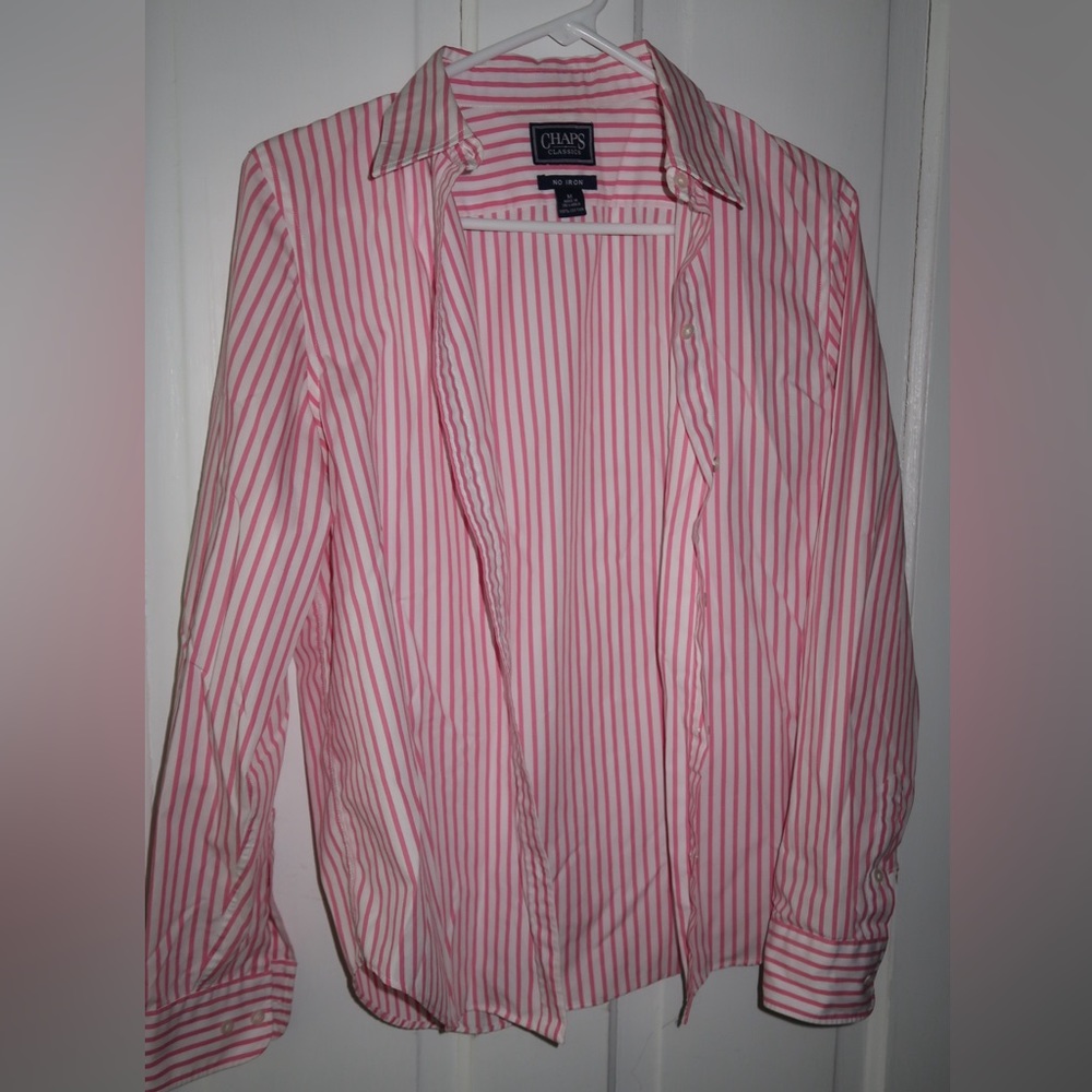 Pink Striped Button Down